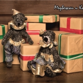Новогодние медвежата Пайетка и Бубенчик.