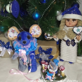 Мышонок "Арлекин-Инди" и его друг совенок "Уилл"