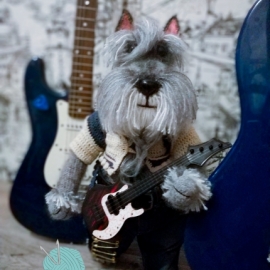 Миттельшнауцер Гитарист ХАРЛЕЙ - 60 см!