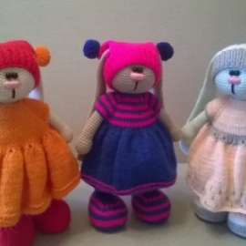 Вязаный Зайка