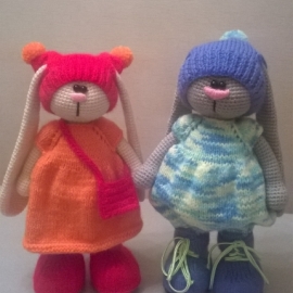 Вязаный Зайка