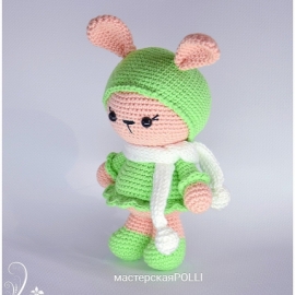 Зайчик , заяц, вязаный заяц