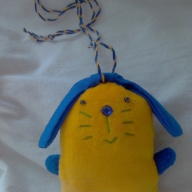 Зайка-брелок