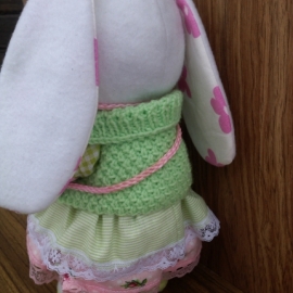 Розово-салатовая Зайка