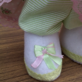 Розово-салатовая Зайка