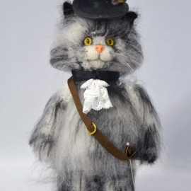 Вязаный кот Мушкетёр Атос