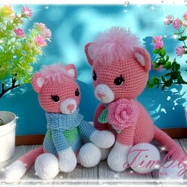 Котенок - игрушка вязанная