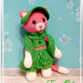 Котенок - игрушка вязанная