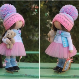 Кукла фигуристка (Продана)