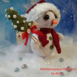 Снеговичок в колпачке