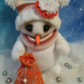 Снеговичок с мешком