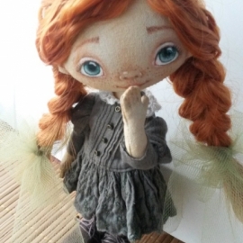 Текстильная кукла АСЯ.