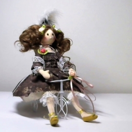 Кукла текстильная, интерьерная