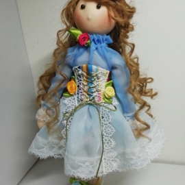 Кукла текстильная, интерьерная
