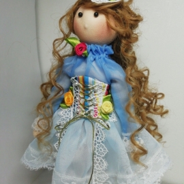 Кукла текстильная, интерьерная