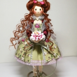 Кукла текстильная, интерьерная