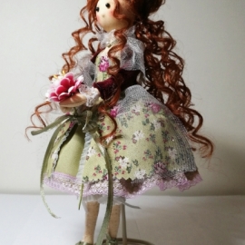 Кукла текстильная, интерьерная