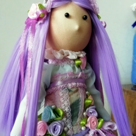 Кукла текстильная, интерьерная