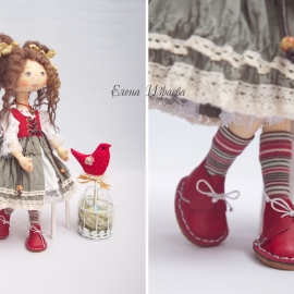 Девочка с птичкой