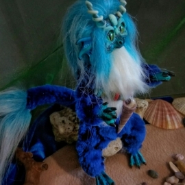 Workshop: Sayvaris (Ручная работа.) Рукоделие и творчество Каркасная игрушка водный дракончик Тави.