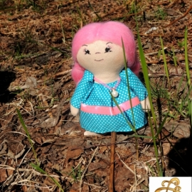 Интерьерная куколка ручной работы.