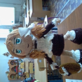 Кукла-школьница