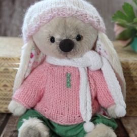 Зайка Тедди с комплектом одежды