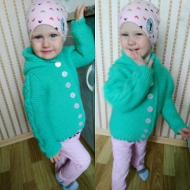 Кофточка"бирюза"