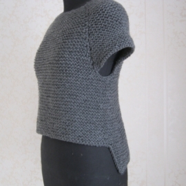 Жилет из толстой пряжи