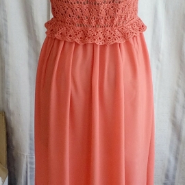 Сарафан комбинированный с шелковой юбкой