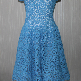 Ажурное платье крючком