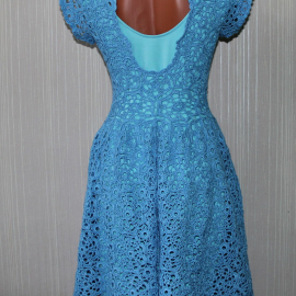 Ажурное платье крючком