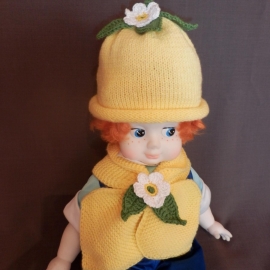 Шапочка и шарф «Лимон»