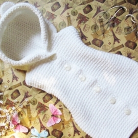 Жилет "Белый медвежонок"