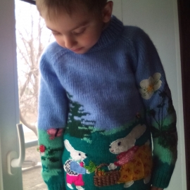 Джемпер детский ,, Лесная сказка ''