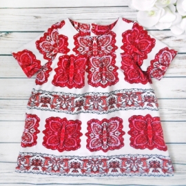 Платье "Красная девица" из футера