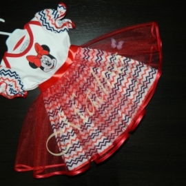 Детское трикотажное платье "Минни"