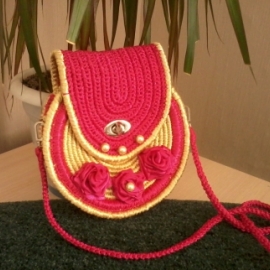 сумка розовая