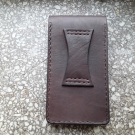Чехол кобура из натуральной  кожи для телефона