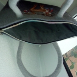 Валяная сумочка "Котэ"