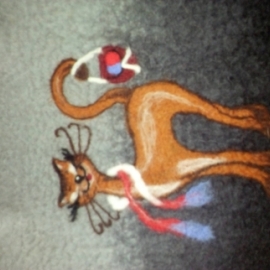 Валяная сумочка "Котэ"