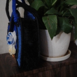 Сумка из атласных лент