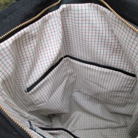 Женская джинсовая сумка, лоскутное шитье.