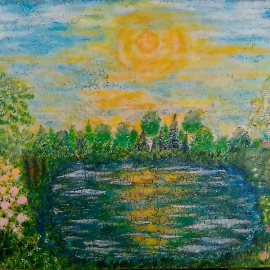 Весеннее озеро.