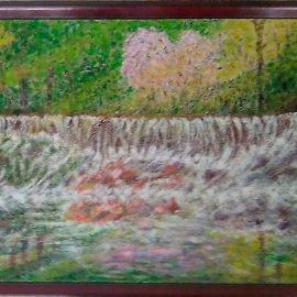 Картина Водопад : Пейзаж.