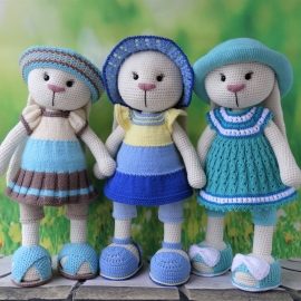 Вязаная зайка