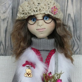 Текстильная кукла Алёнка