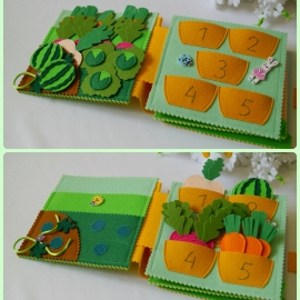 Книжка из фетра "Природа"