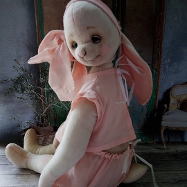 Зайка "Нежность" в розовом