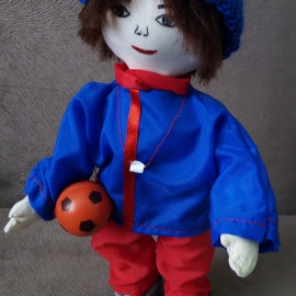 Кукла "Учитель физкультуры, Тренер, Футболист"